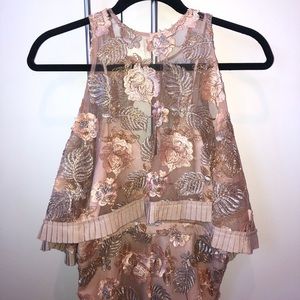 *NEW* Alice McCall embroidered pink playsuit